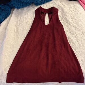 Burgundy Sleeveless Dress